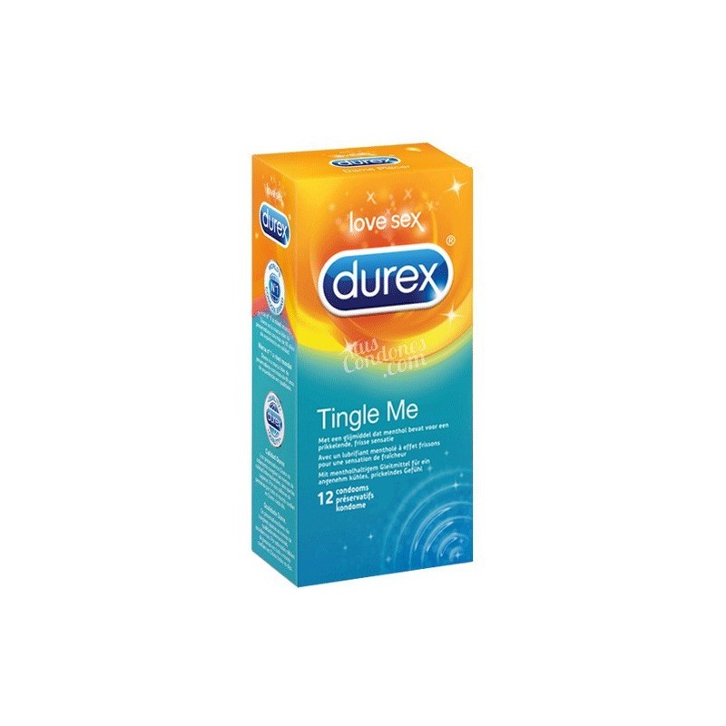 Condones con efecto frío de Durex caja de 12 unidades