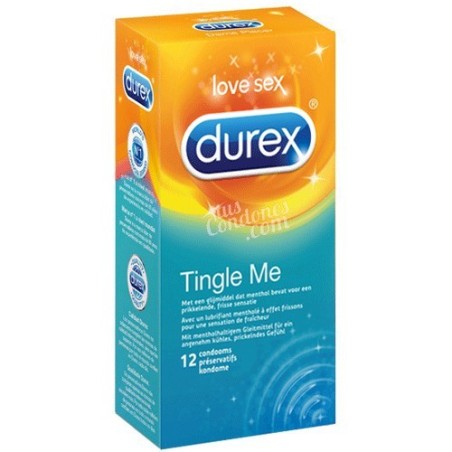 Condones con efecto frío de Durex caja de 12 unidades