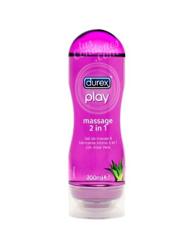 Lubricante masajes neutro marca Durex Play Aloe 200 ml