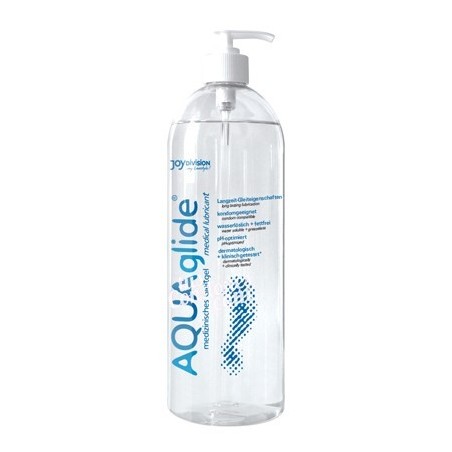 Lubricante neutro base agua marca Aquaglide 1 litro