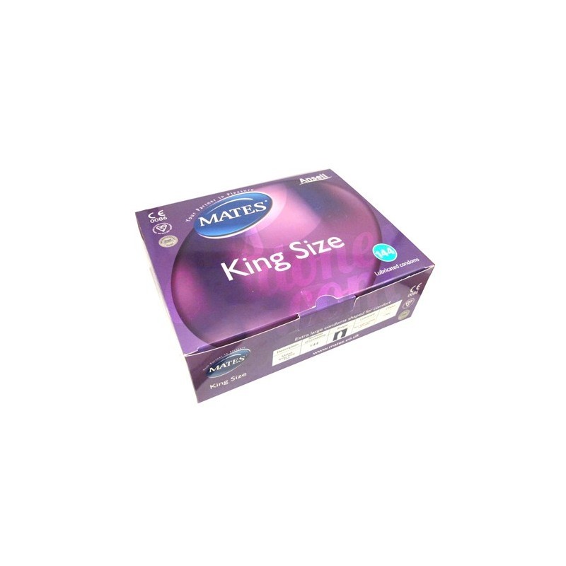 Condones XL Mates King Size caja de 144 preservativos