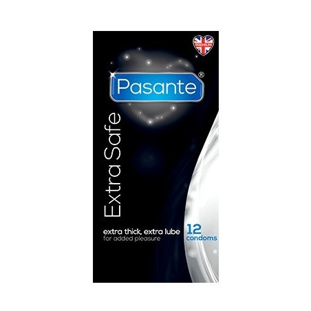 Preservativos extra seguros Pasante Extra Safe caja de 12u