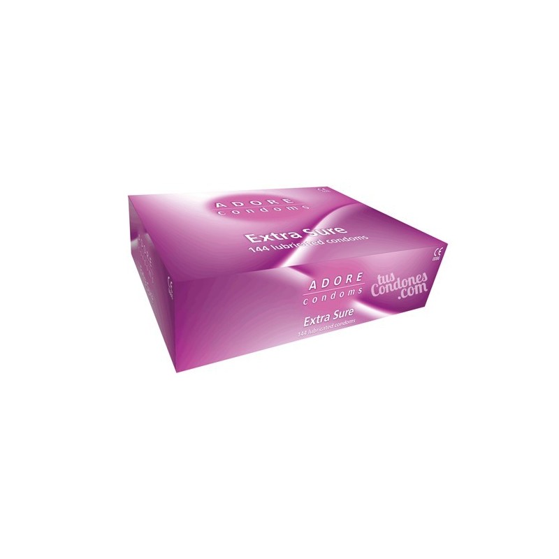 Condones anatómicos naturales Adore caja de 144 uds