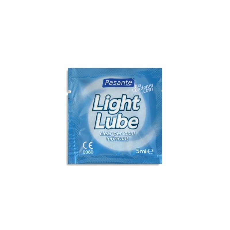 Lubricantes en sobre de la marca Pasante Light 5 ml