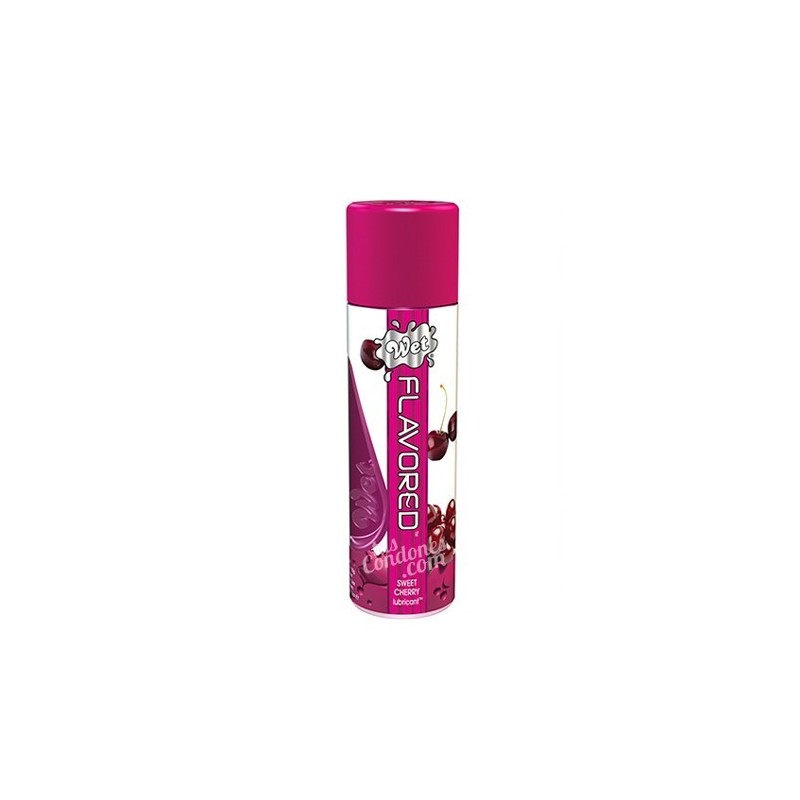 Lubricante con sabor cereza marca Wet. 100% comestible