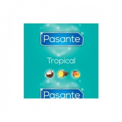 Preservativos de sabor Pasante Tropical 12 unidades 2