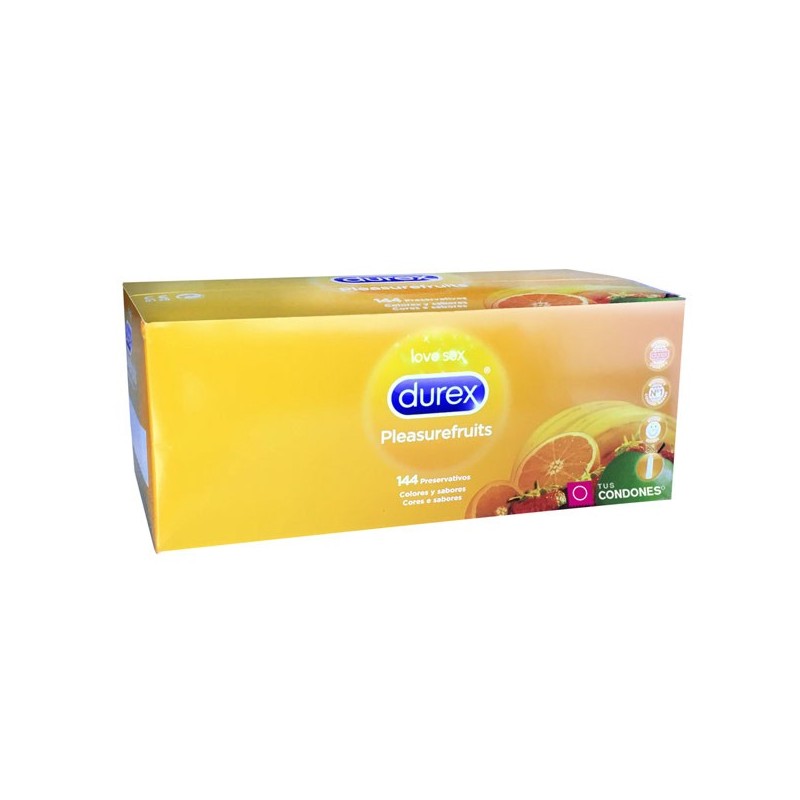 Condones Durex de colores y sabores caja de 144 uds