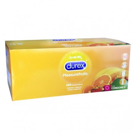 Condones Durex de colores y sabores caja de 144 uds