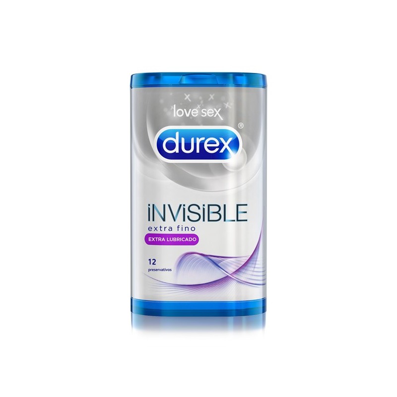 Preservativos finos Durex Invisible Extra Lubricado. Envío urgente 24h