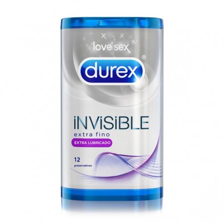 Preservativos finos Durex Invisible Extra Lubricado. Envío urgente 24h