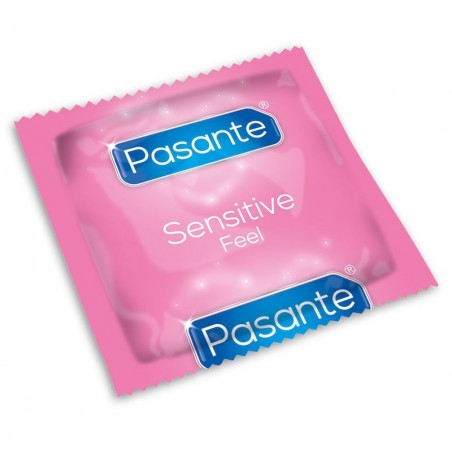 Pasante Sensitive caja de 144  uds. Condones extra finos