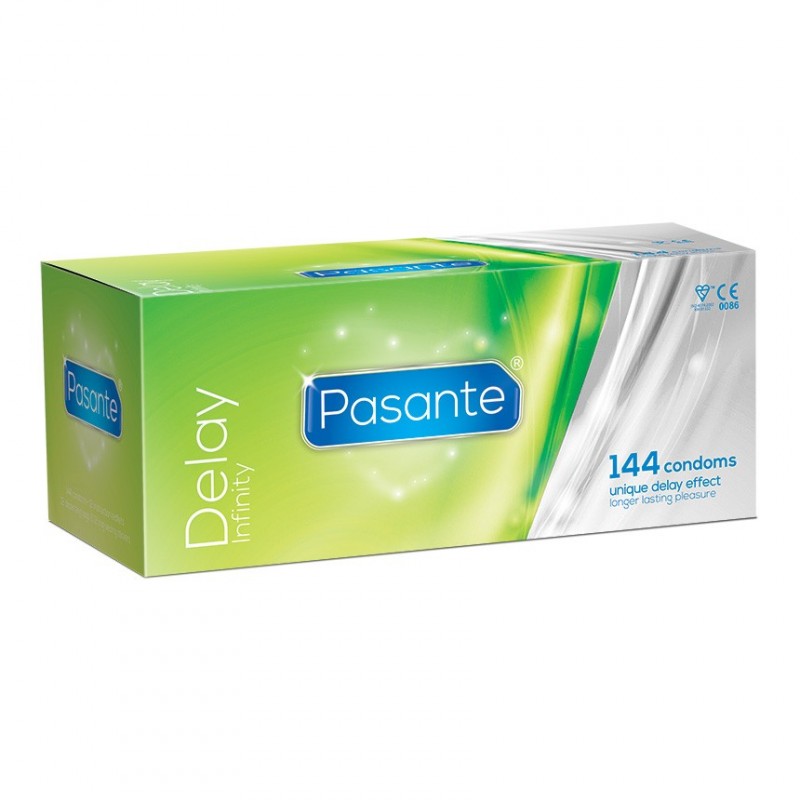 Preservativos retardantes Pasante Delay caja de 144 uds