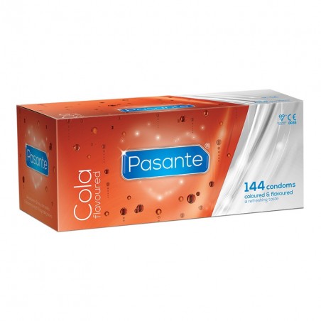 Condones sabor cola Pasante caja de 144 preservativos