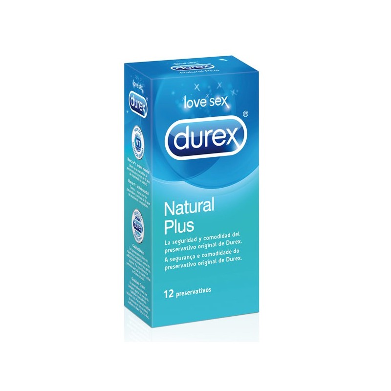 Condones Durex Natural Plus 12uds. En oferta en Tuscondones.com!