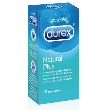 Condones Durex Natural Plus 12uds. En oferta en Tuscondones.com!