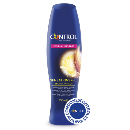 Lubricante masaje con efecto calor Control Sensations 150ml