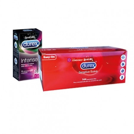 El Pack Durex Tuscondones,  144 Sensitivos + 12 Orgasmic