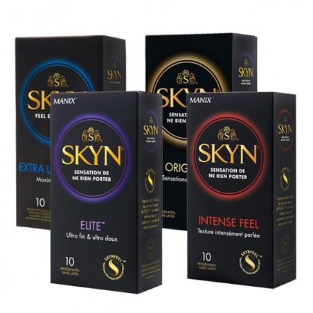 Pack Skyn 4 modelos diferentes, Original, Elite, Intense y Extra!