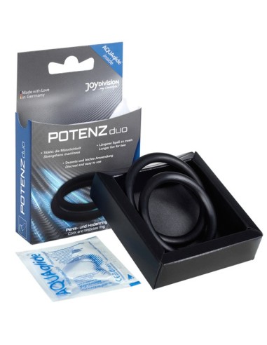 Kit de anillos para pene potenz duo Joydivison negro