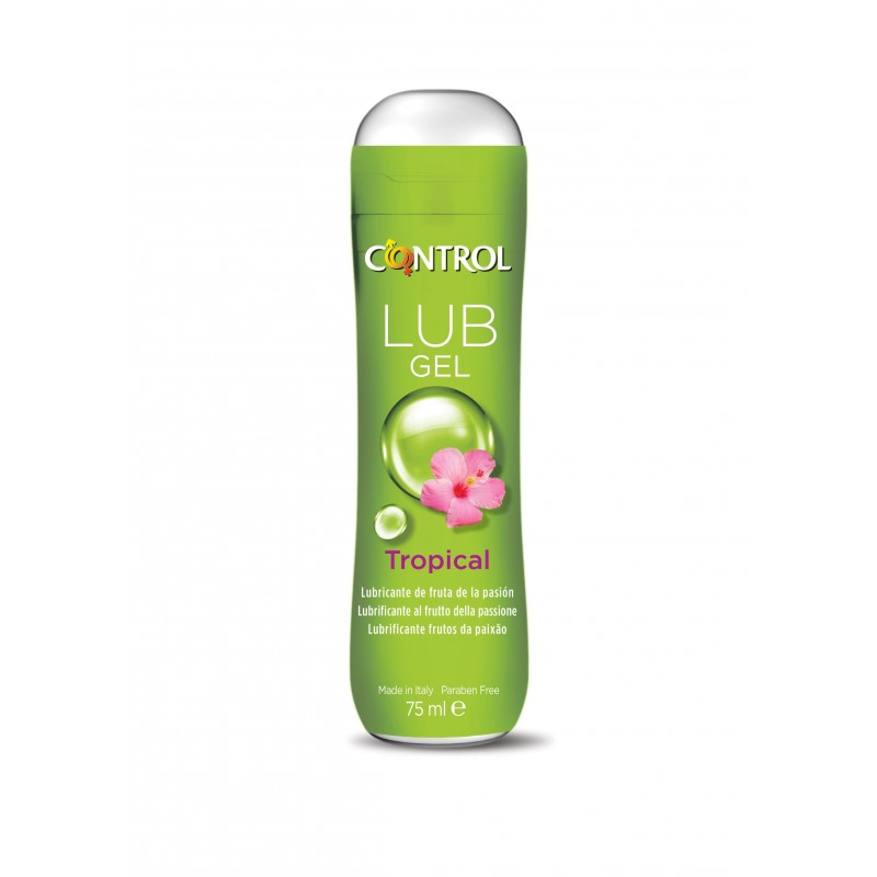 Lubricante sabor tropical Control, exótico y resbaladizo!