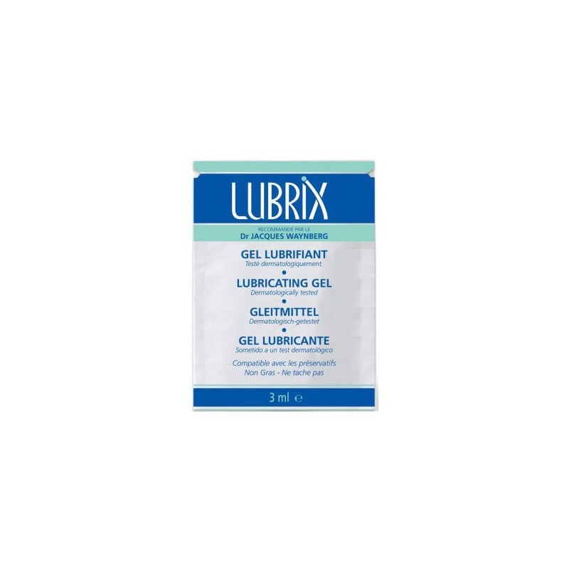 Lubricante a Base de Agua Lubrix Gel Monodosis 3 ml