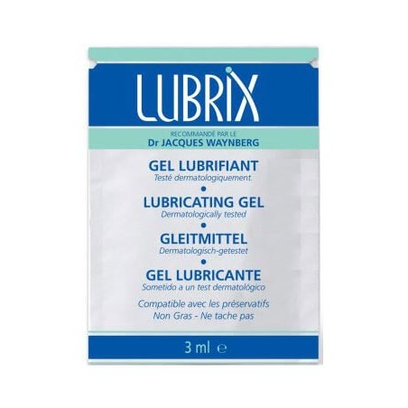 Lubricante a Base de Agua Lubrix Gel Monodosis 3 ml