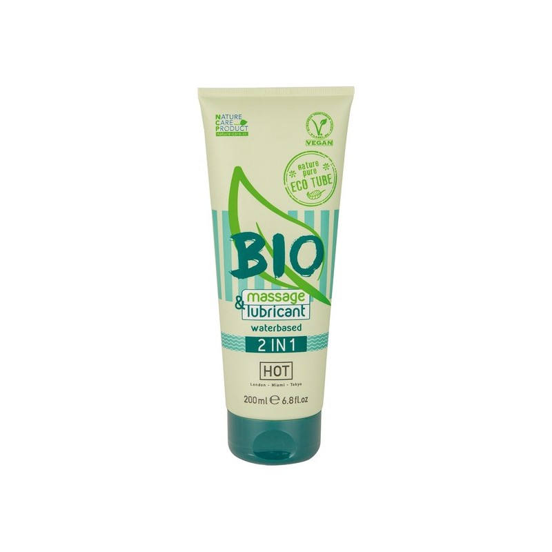 BIO 2 en 1 masaje y lubricante efecto calor 200 ml