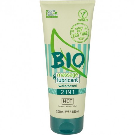 BIO 2 en 1 masaje y lubricante efecto calor 200 ml