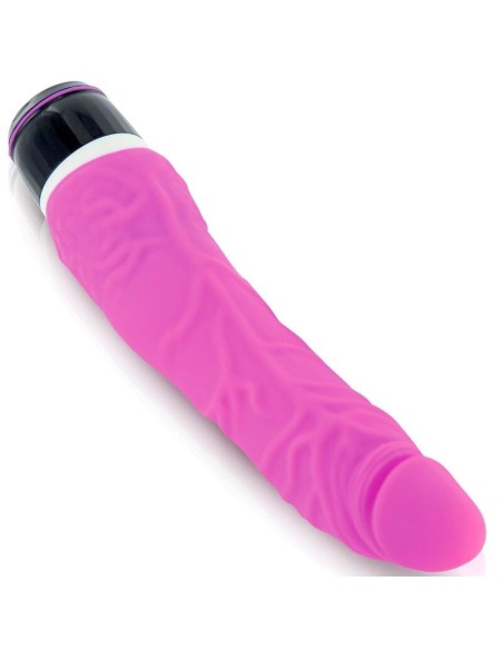 Vibrador fino 21cm silicona rosa multi-función