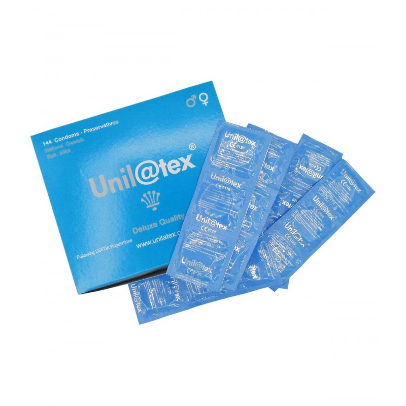 Condones Unilatex Natural caja de 144