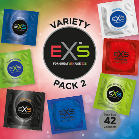 Preservativos eXs Pack 2 Variado - 42 unds