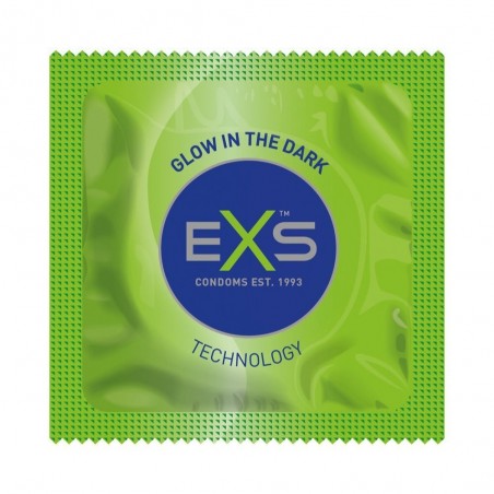 Preservativos eXs Glow - Brillan en la oscuridad