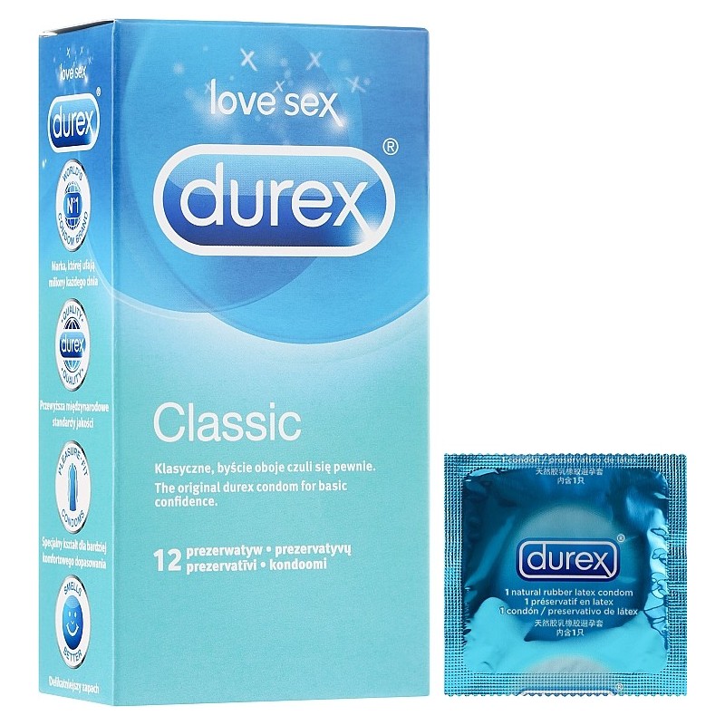 Preservativos Durex Classic 12 unds