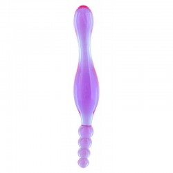 Doble dildo vaginal y anal - Morado