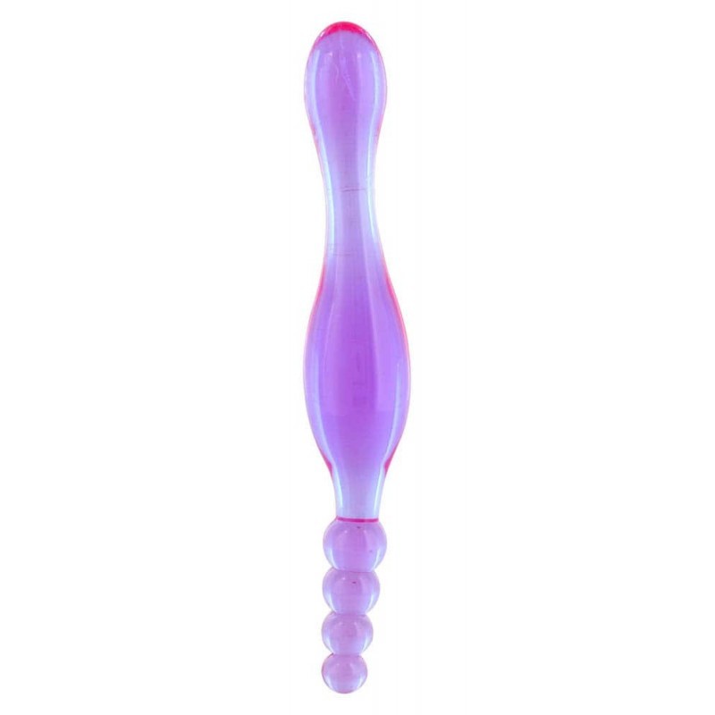 Doble dildo vaginal y anal - Morado