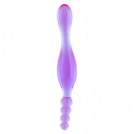 Doble dildo vaginal y anal - Morado