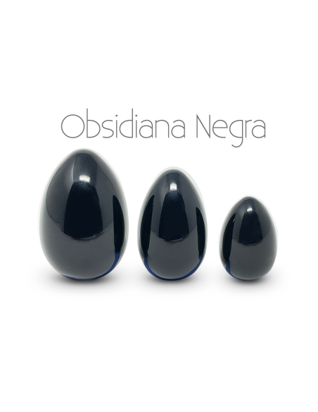 bolas chinas - Sileu Kegel - Entrenador del Suelo Pélvico-  Set de 3 Piedras Semipreciosas-Obsidiana Negra