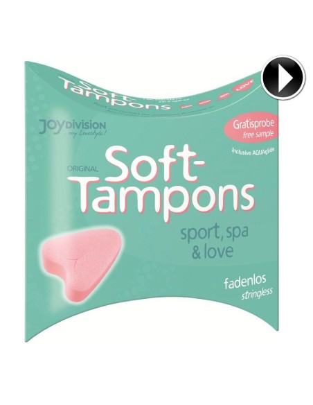 Esponjas menstruación Soft Tampons-NORMAL-CORAZON-Caja 1 Unidades