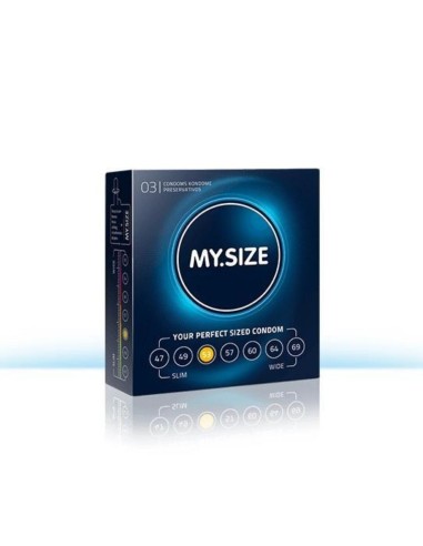 Condones MySize - Ajuste Perfecto-Caja 3 unidades-47 mm