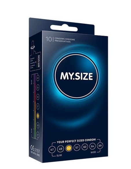 Condones MySize - Ajuste Perfecto-Caja 10 unidades-47 mm