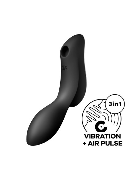 Vibrador Curvy Trinity 2 de Satisfayer-Negro