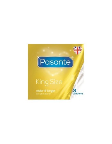 Preservativos XL más anchos Pasante King Size