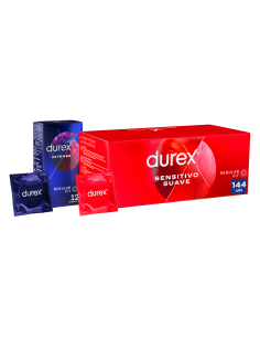 El Pack Durex Tuscondones,  144 Sensitivos + 12 Orgasmic