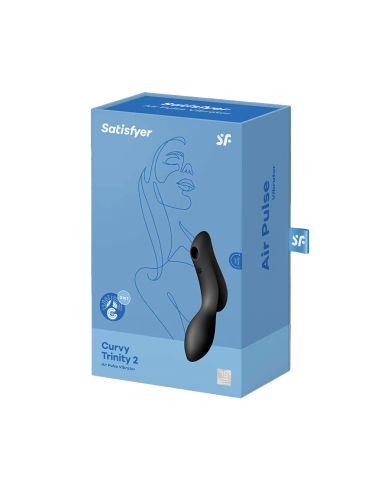 Vibrador Curvy Trinity 2 de Satisfayer-Negro