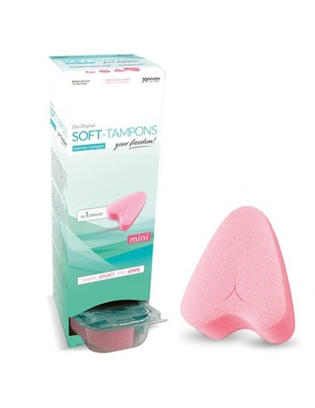 Esponjas menstruación Soft Tampons-MINI-CORAZON-Caja 10 unidades