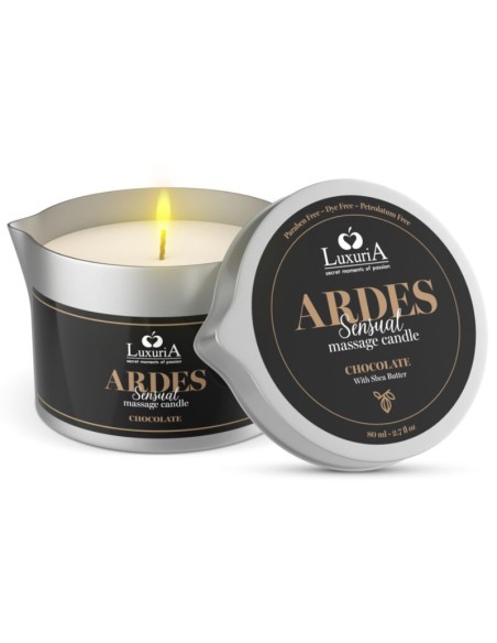 Vela de Masaje Luxuria Chocolate – Intimateline Ardes | Hidratación y Placer Sensual
