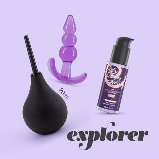 Set Anal Explorer- 3 accesorios- Inicio Sexo Anal