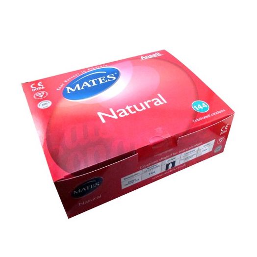Condones anatómicos Mates Natural caja 144 uds