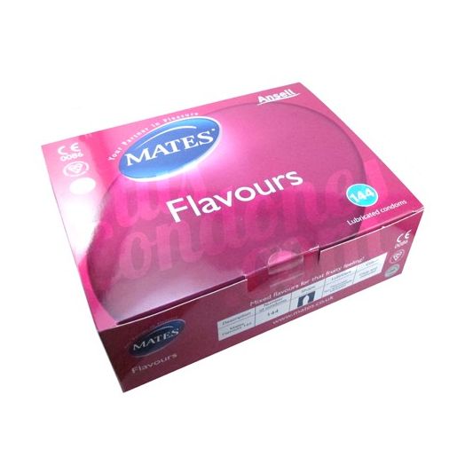 Condones de colores y sabores Mates caja 144 uds