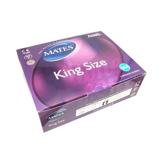 Condones XL Mates King Size caja 144 uds